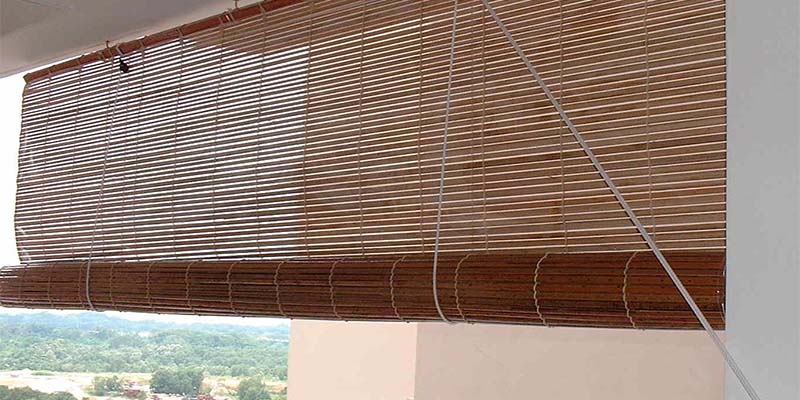Blinds Outdoor Patio Bamboo Wood 8