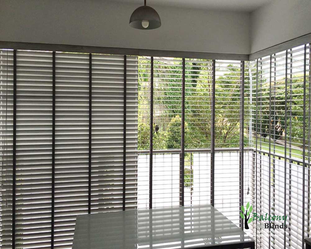 Outdoor PVC Wooden Blinds Gallery BALCONYBLINDS