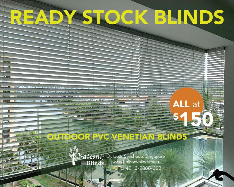 Ready Made Blinds, Outdoor PVC Venetian Blinds - Save More Promo