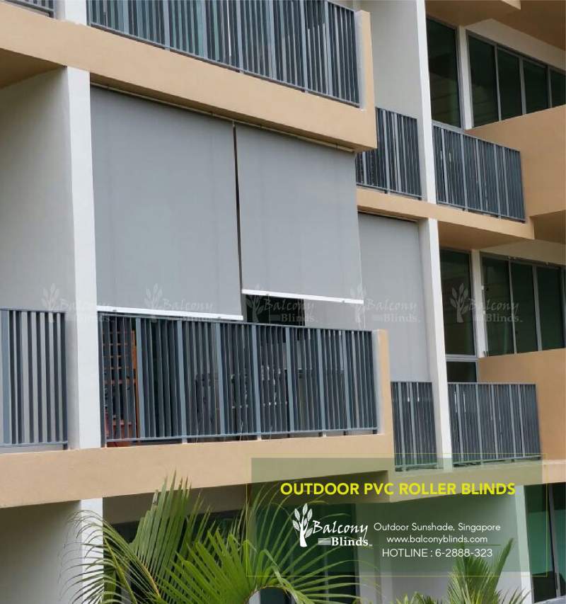 Outdoor Roller Blinds at The Glades Condominium