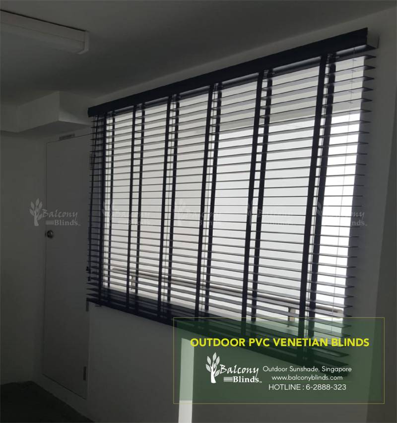 Outdoor PVC Venetian Blinds at Anchorvale Parkview, HDB