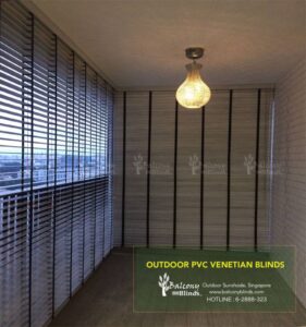 Outdoor PVC Venetian Blinds at DBS Trivelis