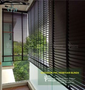 Outdoor PVC Venetian Blinds at D'Oasia, Condominium