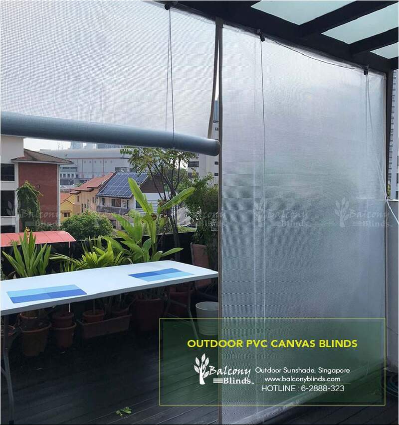 Outdoor PVC Canvas Blinds - Balcony Blinds Singapore